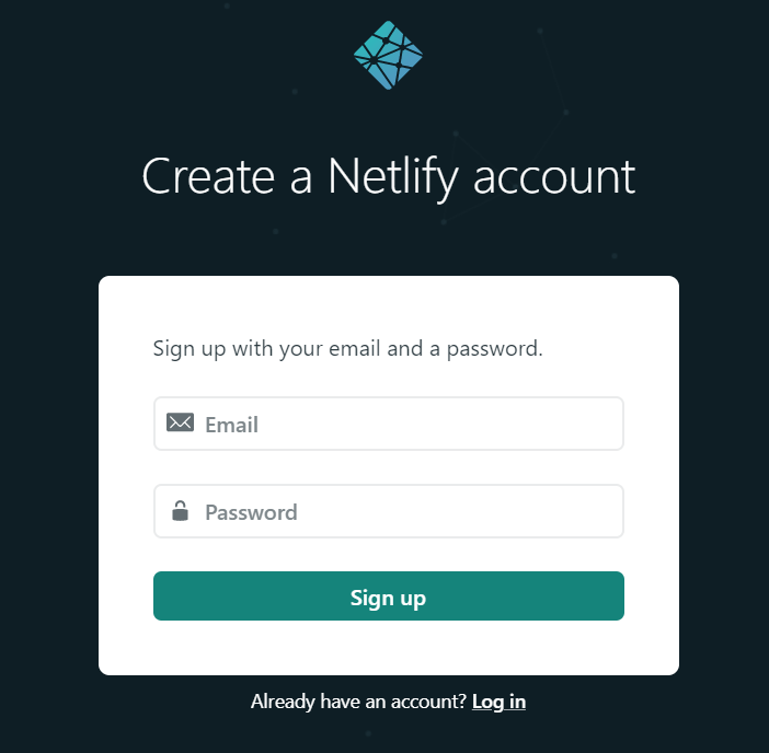 Netlify register